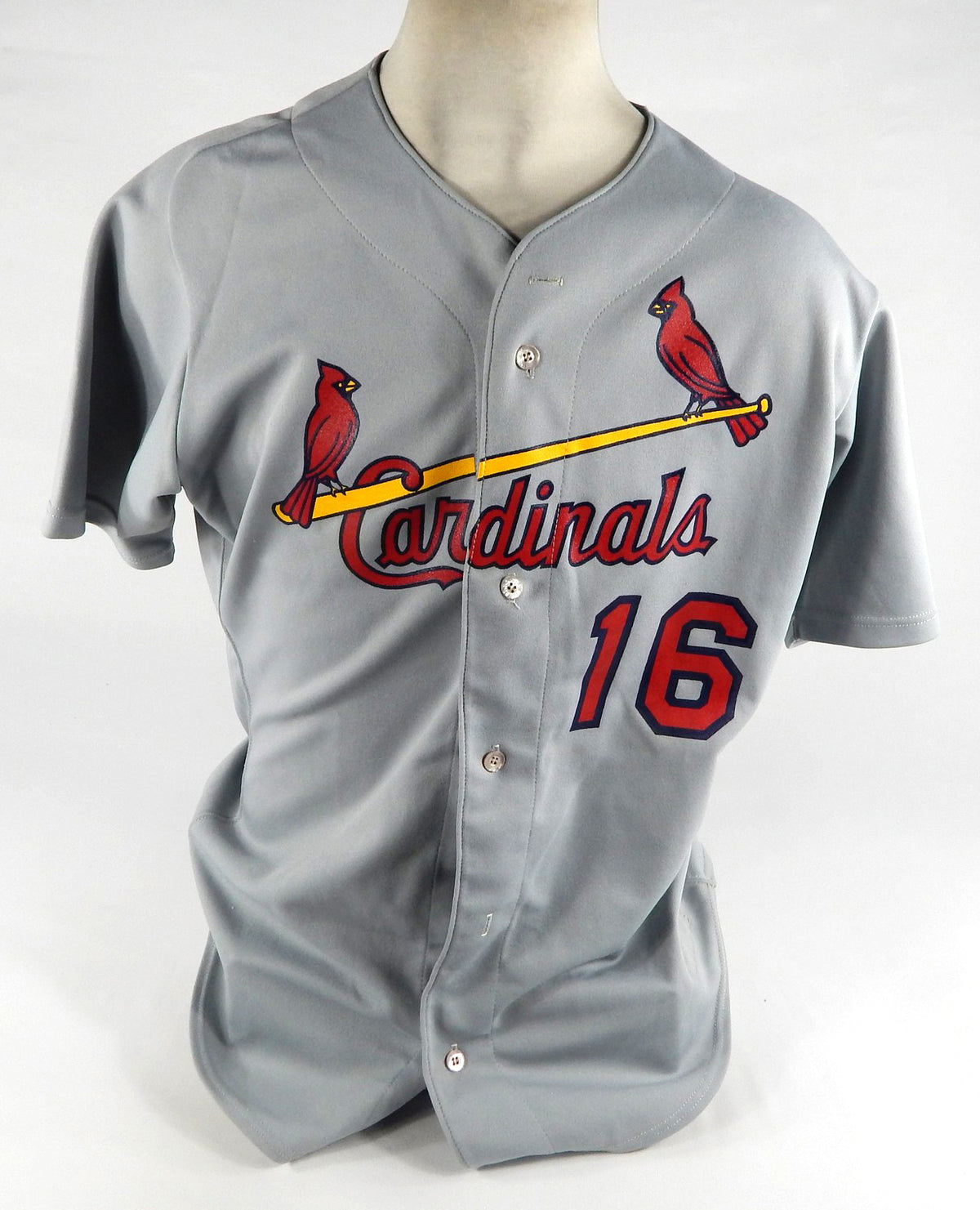 1990s Palm Beach Cardinals #16 Game Used Grey Jersey 48 DP71817