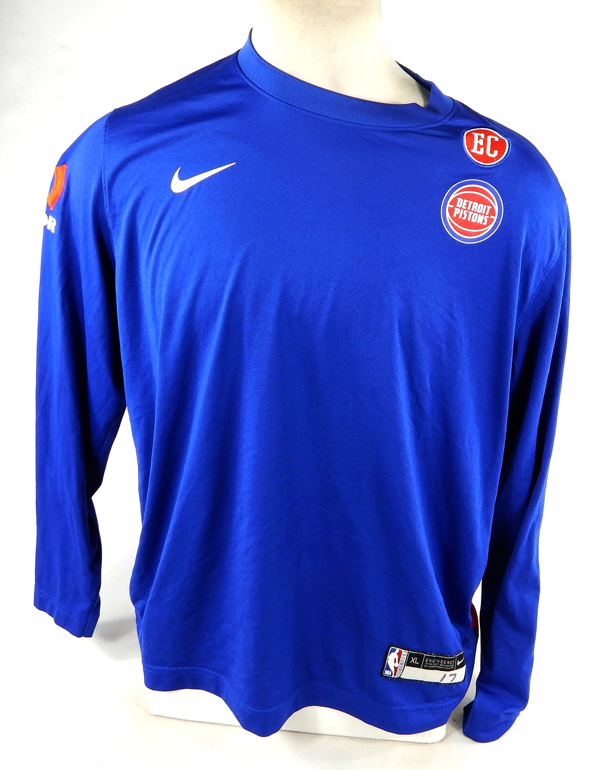 2023-24 Detroit Pistons Stanley Umude #17 Game Used Blue Shirt Cureton P XL 0