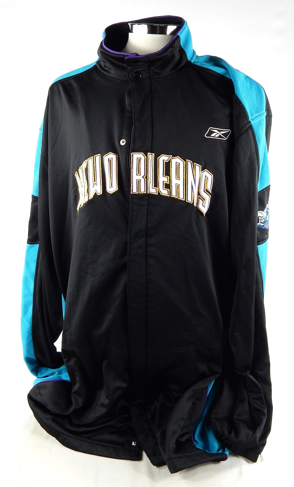 2000s New Orleans Hornets #1 Game Used Black Warm Up Jacket 2XL DP84131
