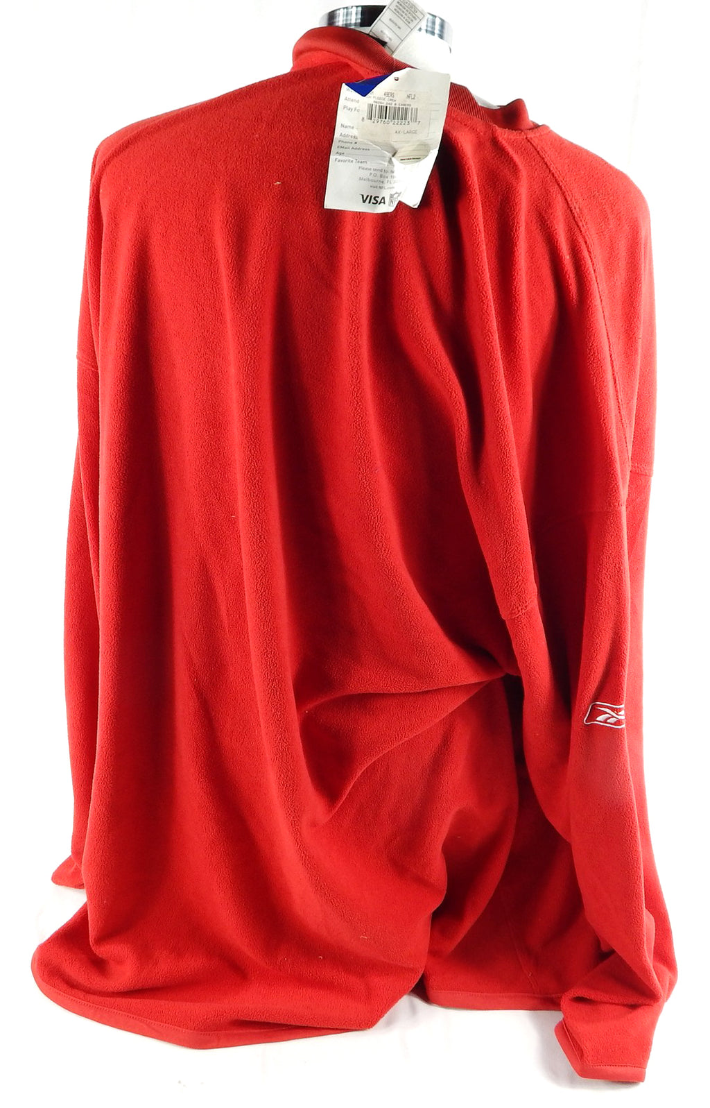 2000s San Francisco 49ers # Team Issued Red Crewneck Sweatshirt 4XL 927 Pic2