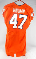 Virginia Cavaliers Israel Vaughan #47 Game Used Orange Jersey 42 111 2012