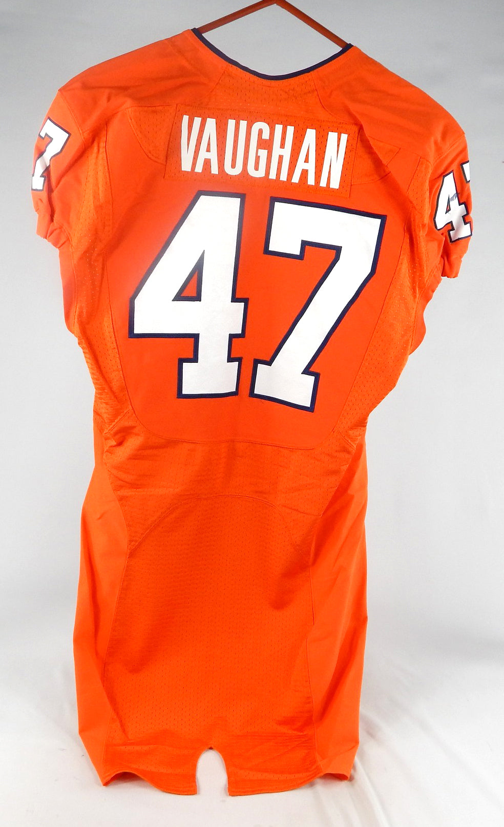 Virginia Cavaliers Israel Vaughan #47 Game Used Orange Jersey 42 111 2012