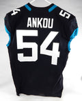 2019 Jacksonville Jaguars Eli Ankou #54 Game Issued Black Jersey 46 516