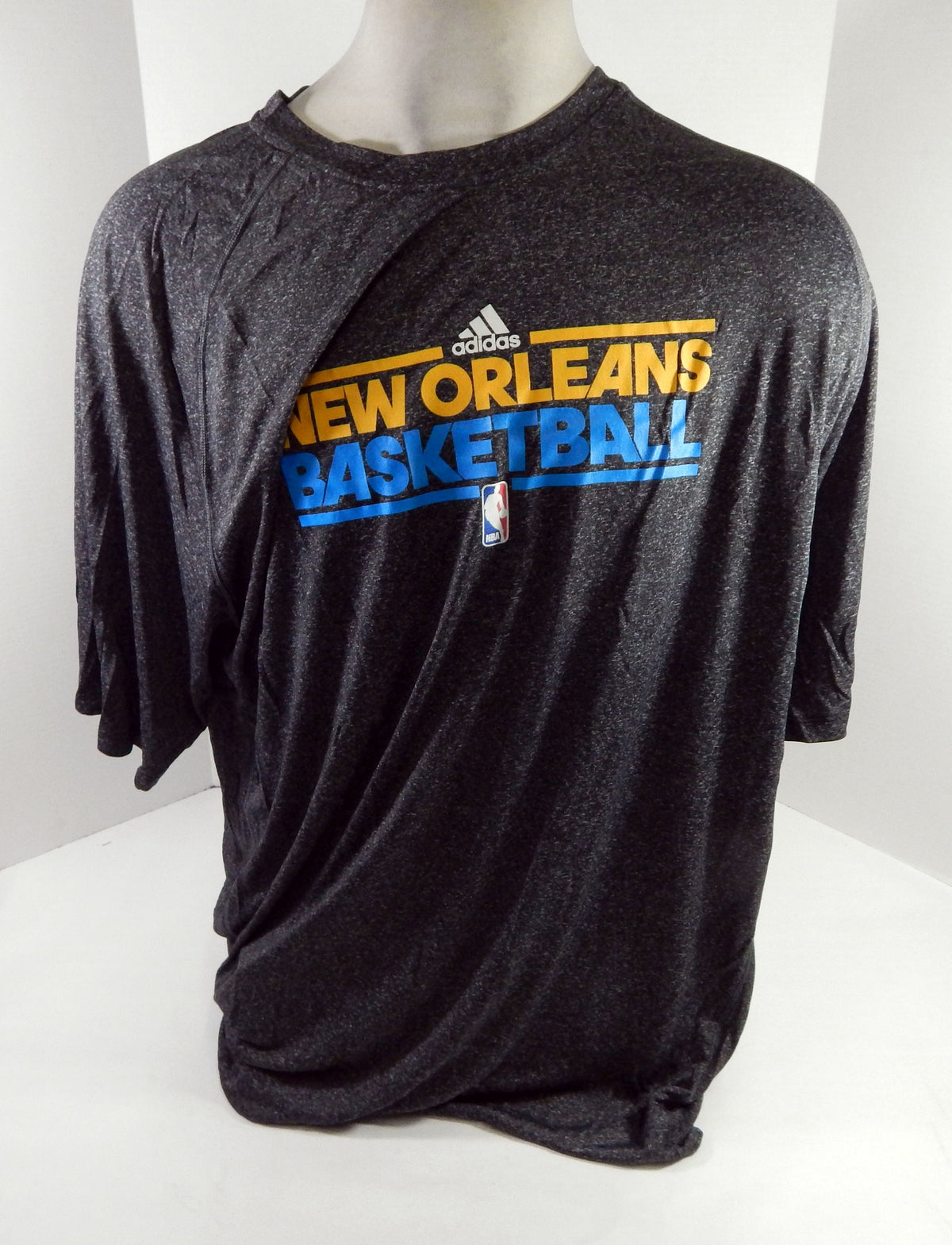 2012-13 New Orleans Hornets Team Issued Grey Training Shirt 3XLT DP64119