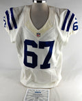2012 Indianapolis Colts Zach Allen #67 Game Issued Pos Used White Jersey 52 536