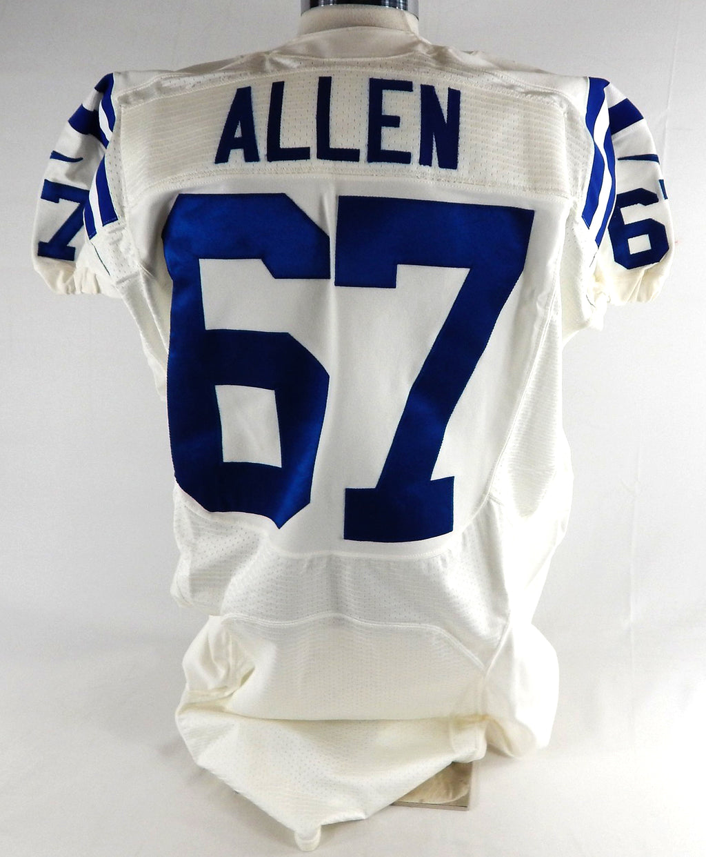 2012 Indianapolis Colts Zach Allen #67 Game Issued Pos Used White Jersey 52 536 Pic2