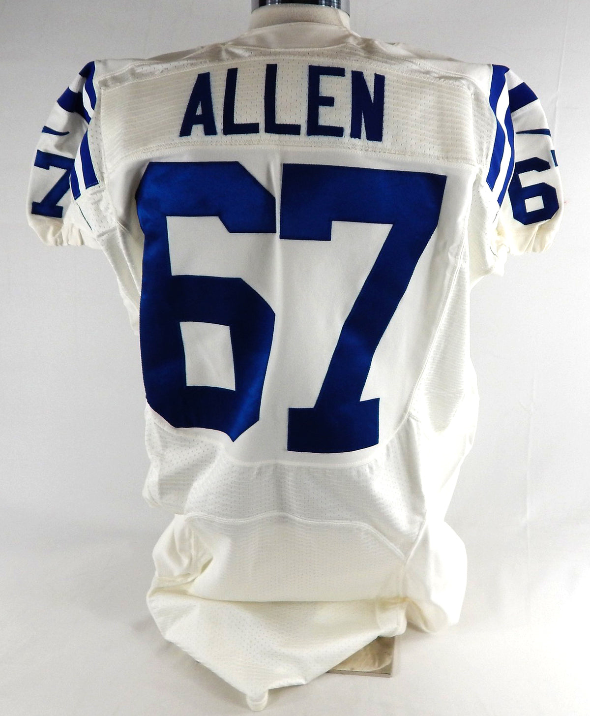 2012 Indianapolis Colts Zach Allen #67 Game Issued Pos Used White Jersey 52 536 Pic2