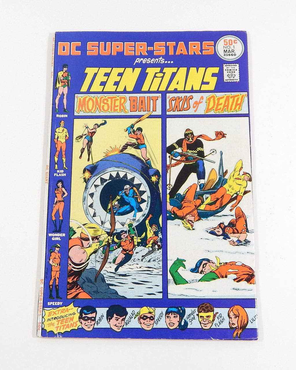 DC Super-Stars Presents Teen Titans #1 Bronze Comic Book DC 1976 FN Gil Kane