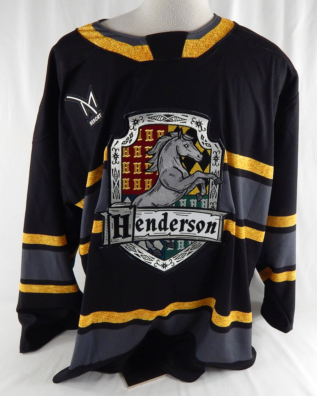 2025-26 Henderson Silver Knights Blank Game Issued Black Jersey Harry Potter 0