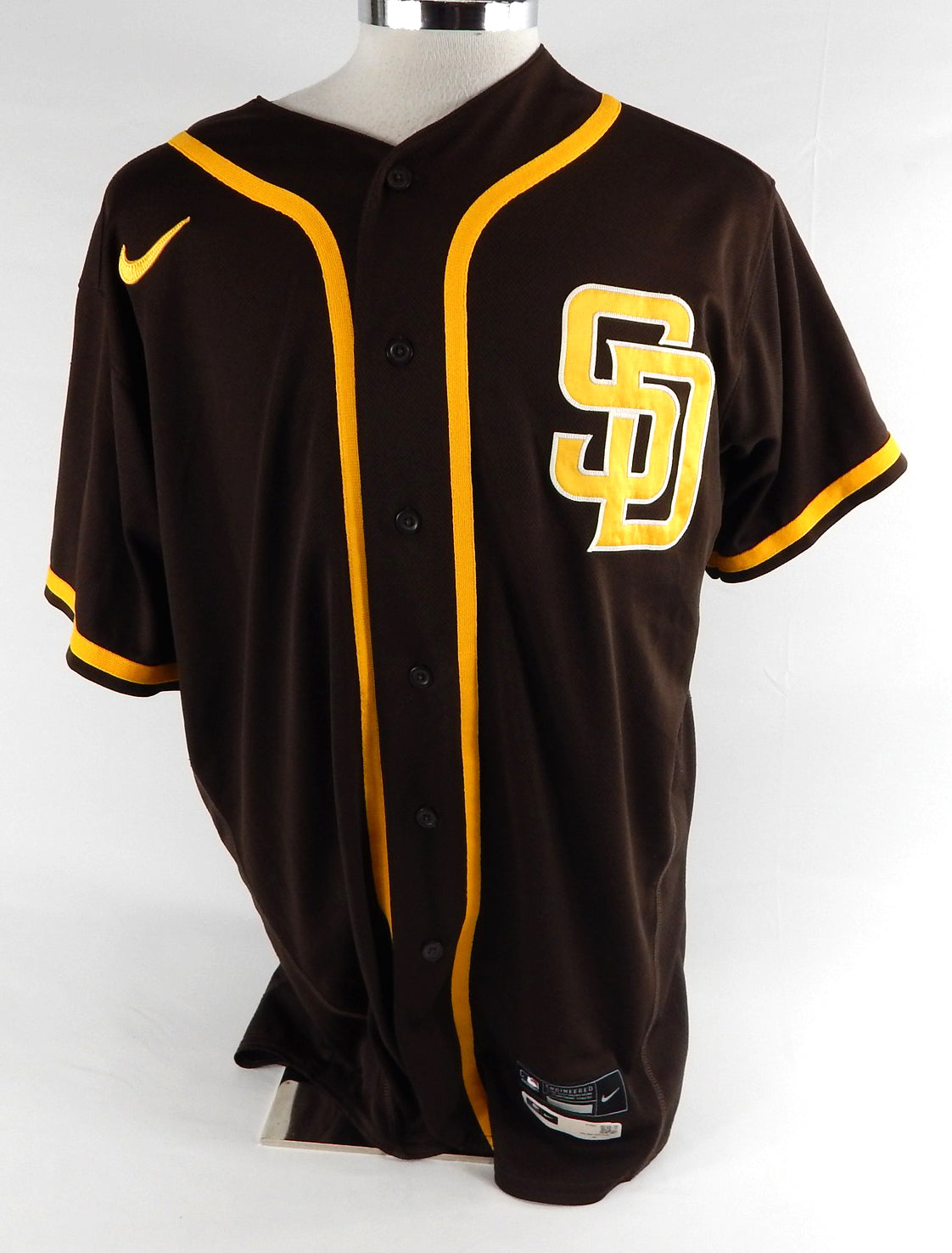 2020 San Diego Padres Miller #92 Game Used Brown Jersey Throwback ST BP 48 539