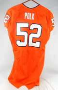 2015 Virginia Cavaliers Grant Polk #52 Game Used Orange Jersey 44 114
