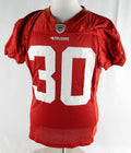 San Francisco 49ers #30 Game Used Red Practice Jersey NP R L 932