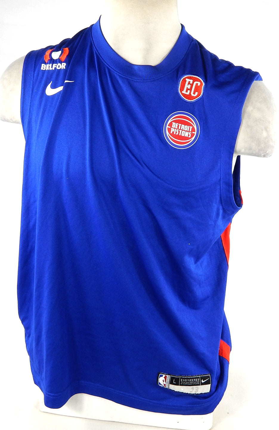 2023-24 Detroit Pistons Jaden Ivey #23 Game Used Blue Tank Top Shirt Cureton P 6