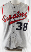 1970-75 Senators #38 Game Used Grey Flannel Jersey 48 113