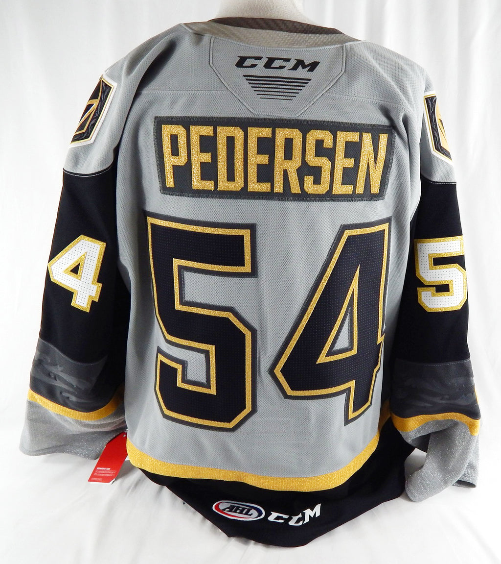 2023-24 Henderson Silver Knights Brent Pedersen #54 Game Issued Grey Jersey 58 4 Pic2
