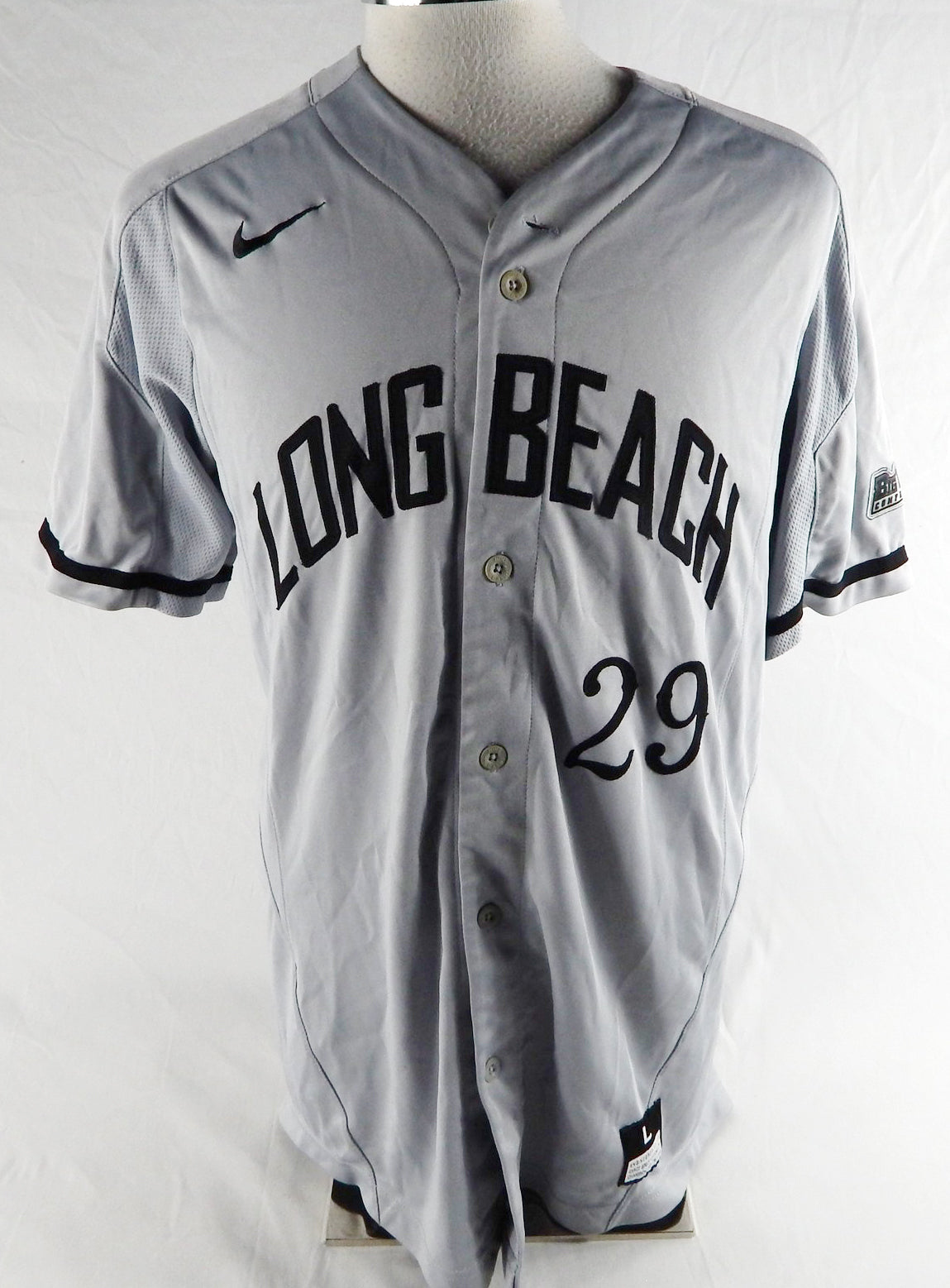 2019 Long Beach State Dirtbags #29 Game Used Grey Jersey Baseball L 597