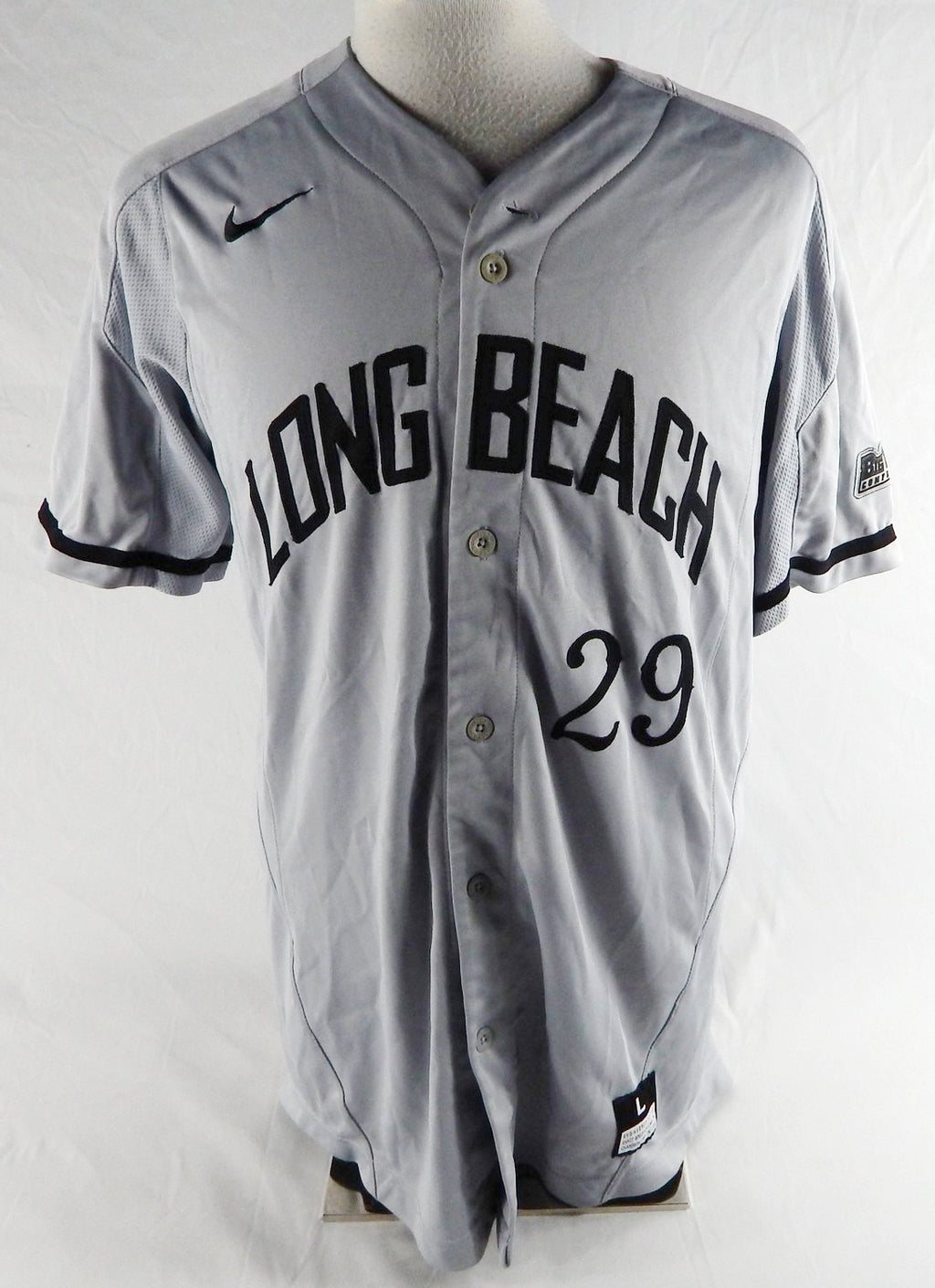 2019 Long Beach State Dirtbags #29 Game Used Grey Jersey Baseball L 597 Pic2
