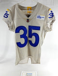 2020 Los Angeles Rams Kareem Orr #35 Game Issued Pos Used White Jersey 36 541