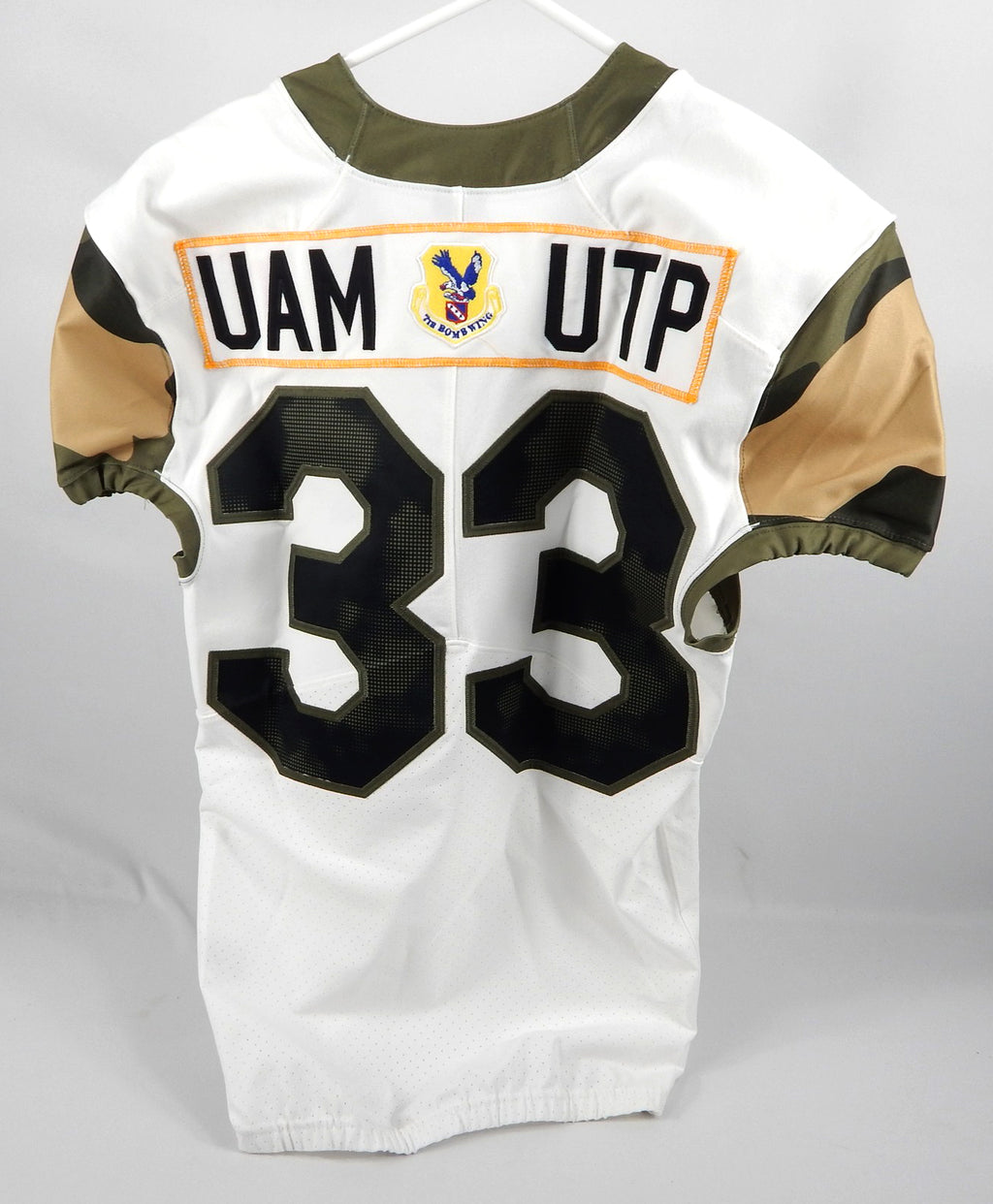 2021 Air Force Falcons #33 Game Issued White Jersey Air Power Legacy Football M6 Pic2
