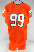 2012 Virginia Cavaliers #99 Game Used Orange Jersey NP Rem 42 120