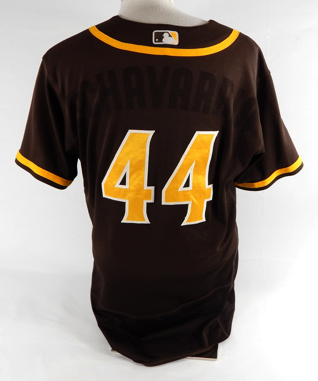 2020-24 San Diego Padres Echavarria #44 Game Used Brown Jersey Throwback ST BP 6 Pic2