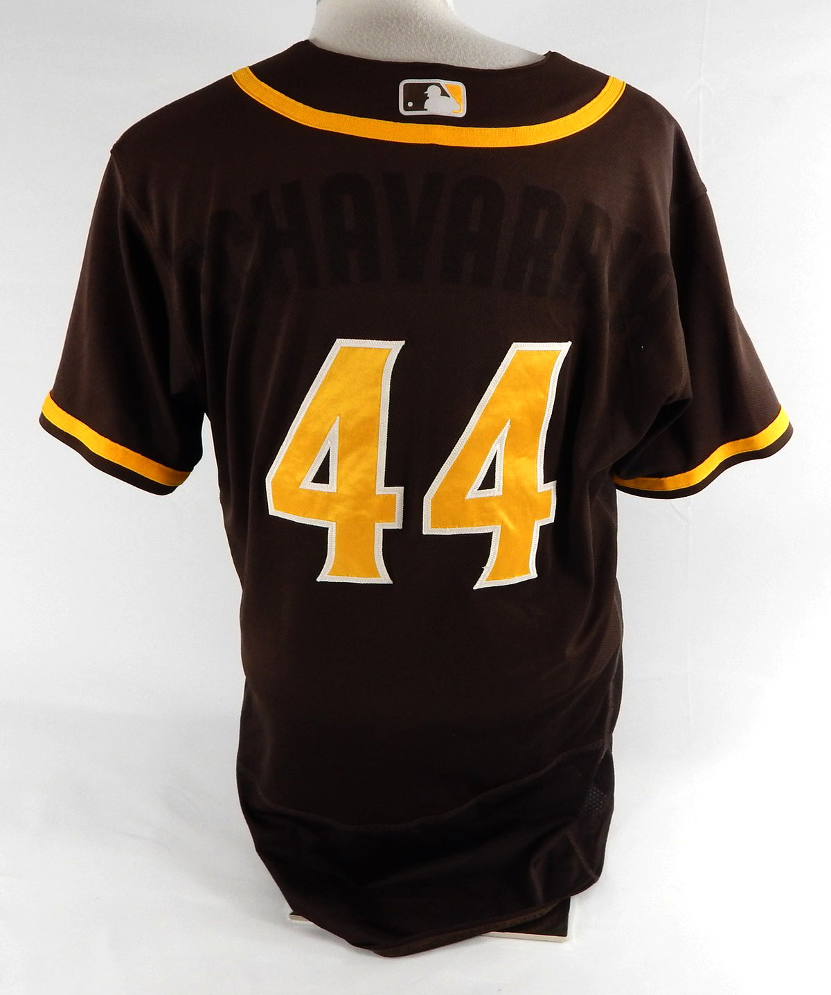 2020-24 San Diego Padres Echavarria #44 Game Used Brown Jersey Throwback ST BP 6 Pic2