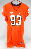 2013 Virginia Cavaliers #93 Game Used Orange Jersey NP Rem 42 121
