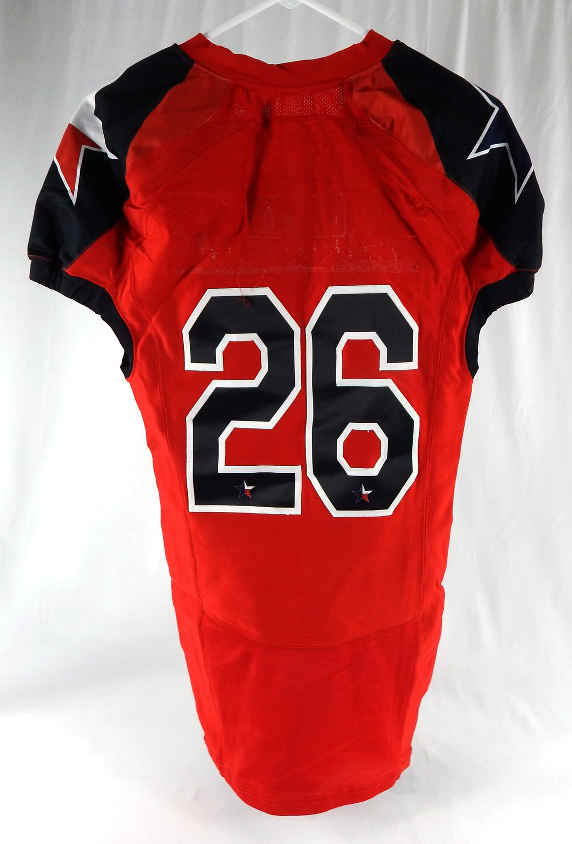 2012 Texas Tech Red Raiders #26 Game Used Red Jersey Lone Star Football NP R 63 Pic2