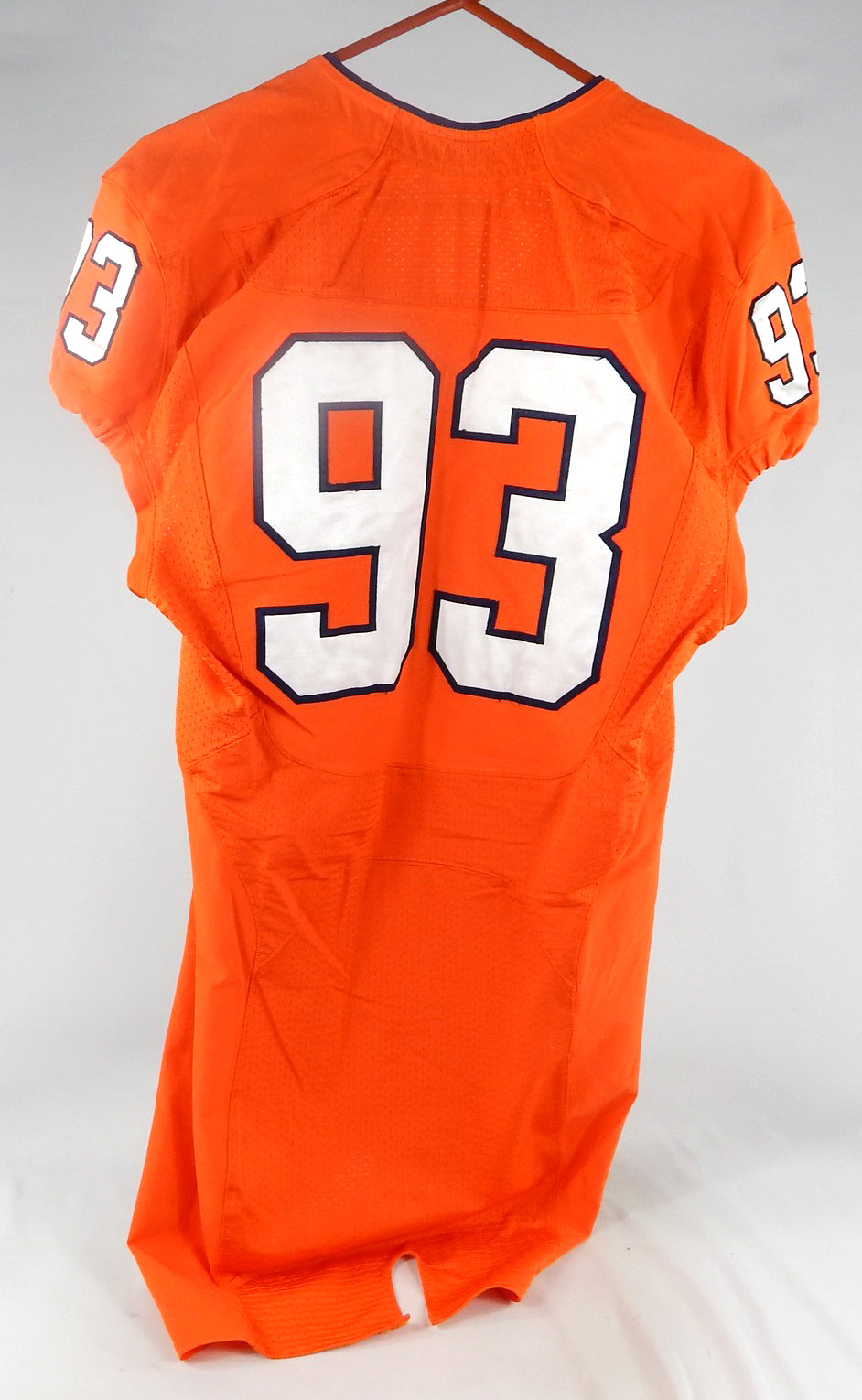 2015-16 Virginia Cavaliers #93 Game Used Orange Jersey NP Rem 42 122