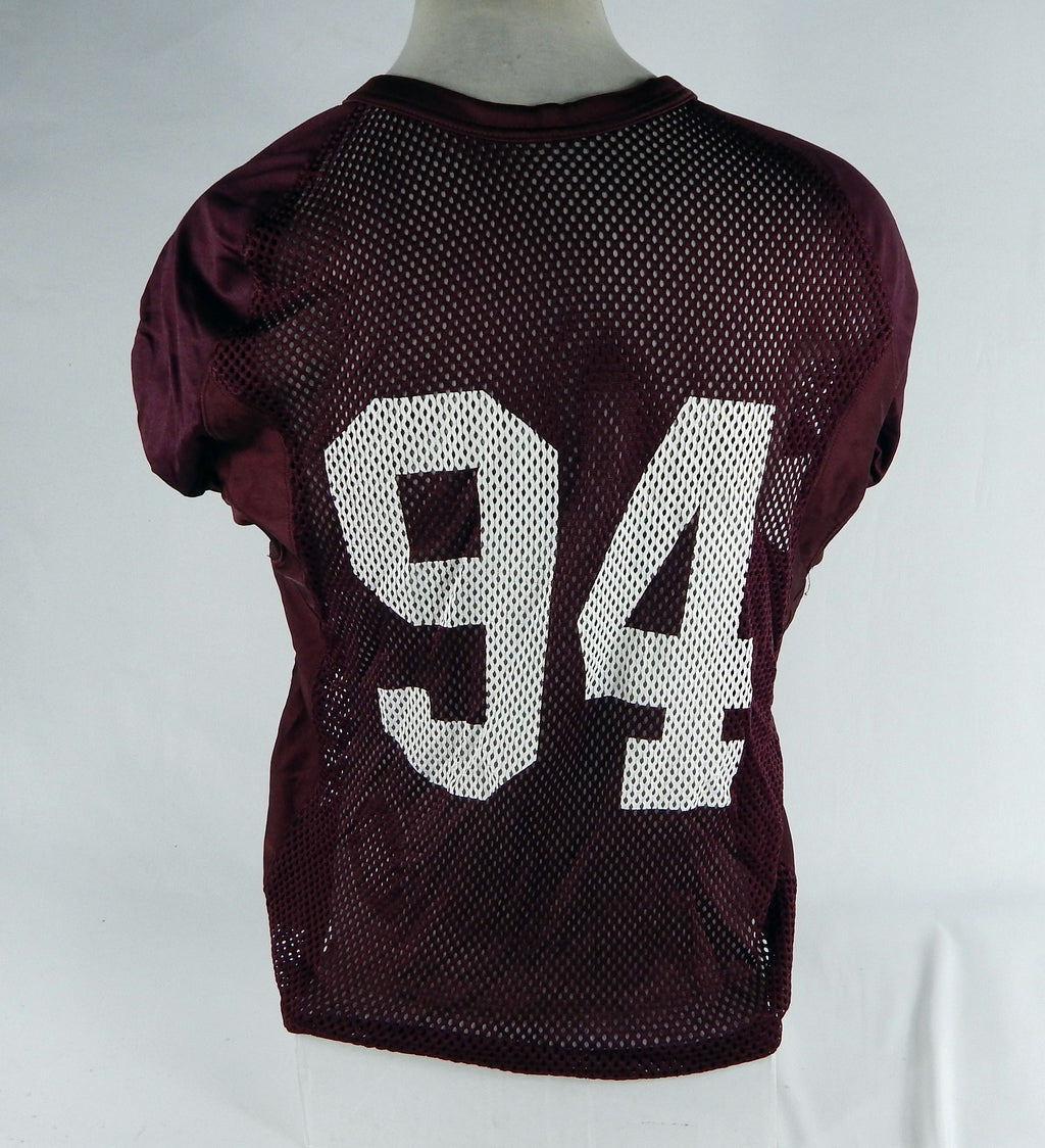 Virginia Tech Hokies #94 Game Used Maroon Practice Jersey 2XLT DP68925 Pic2