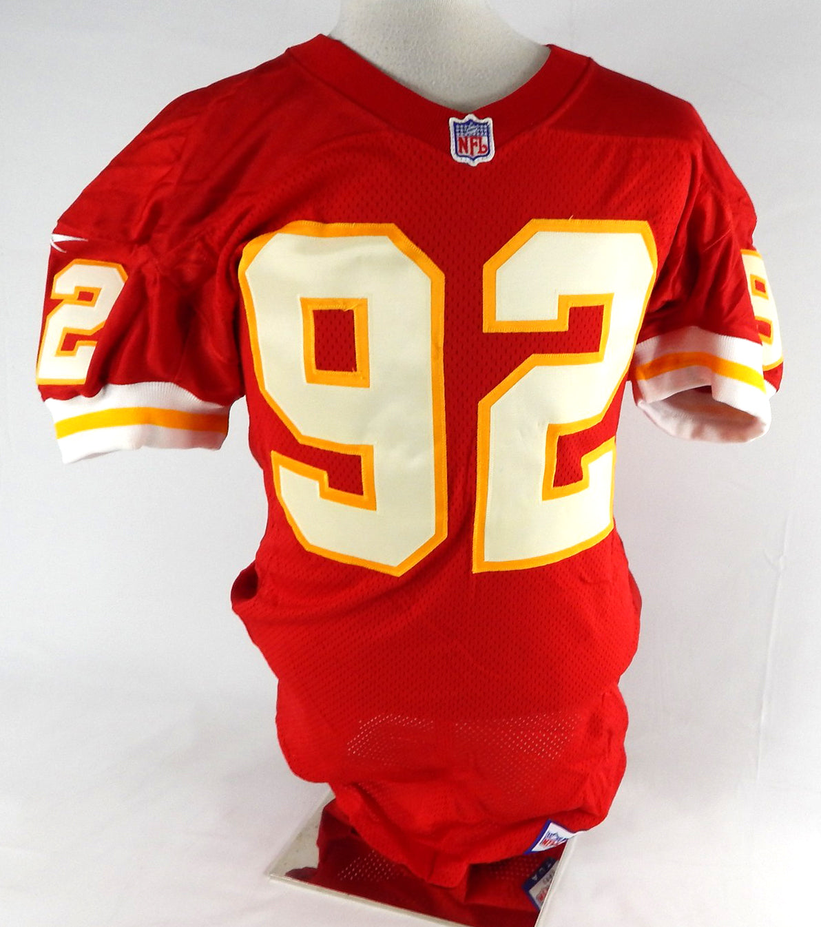 1997 Kansas City Chiefs #92 Game Issued Red Jersey 44 072