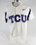 2017 Texas Christian TCU Horned Frogs Blank Game Issued White Jersey Baseball L3