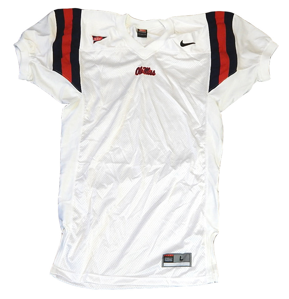 Mississippi Ole Miss Nike Team Issued Blank Football Jersey White Small