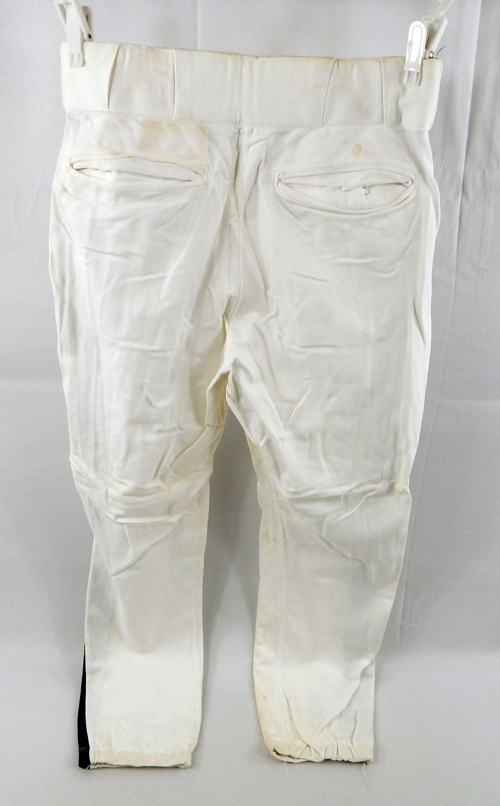 1990s Houston Astros #7 Game Used White Pants 33 945 Pic2
