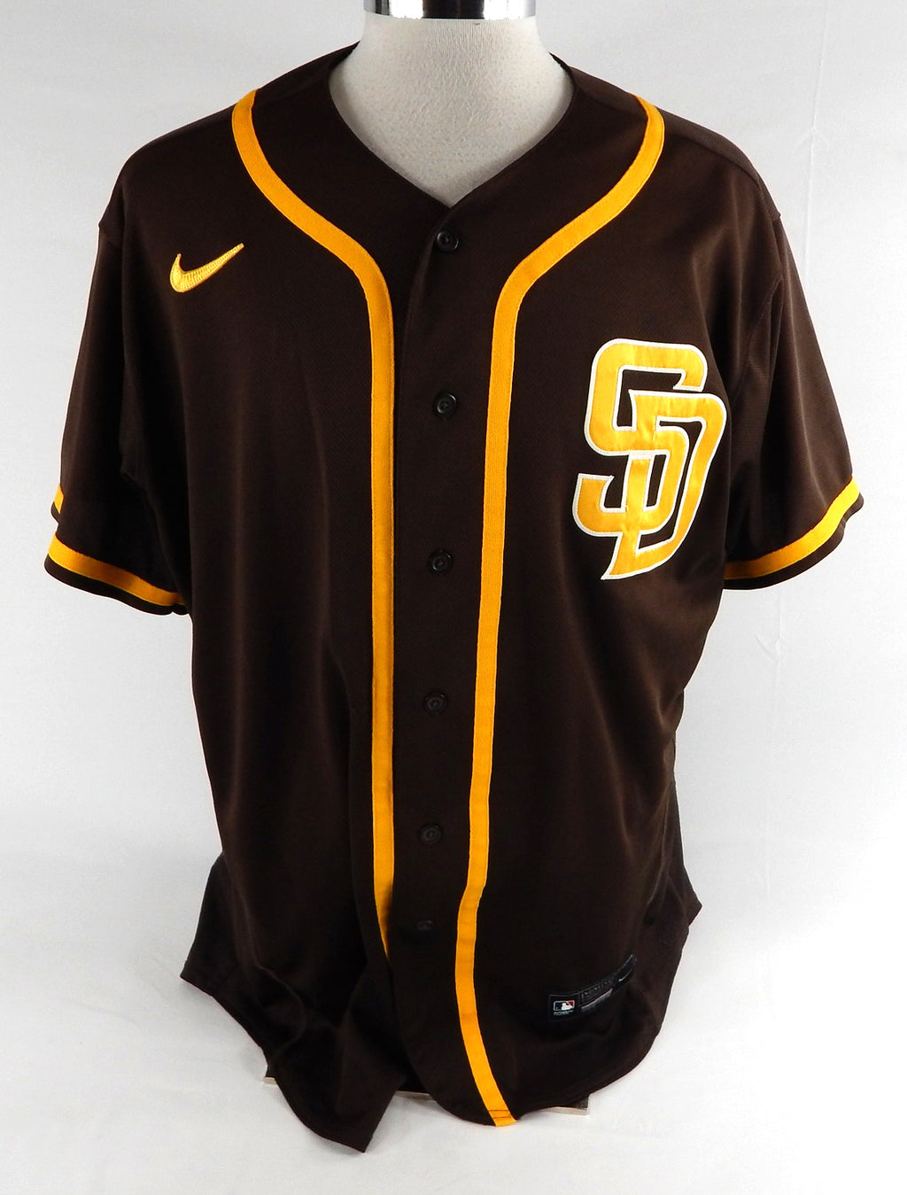 2020-24 San Diego Padres Stronach #43 Game Used Brown Jersey Throwback ST BP 53