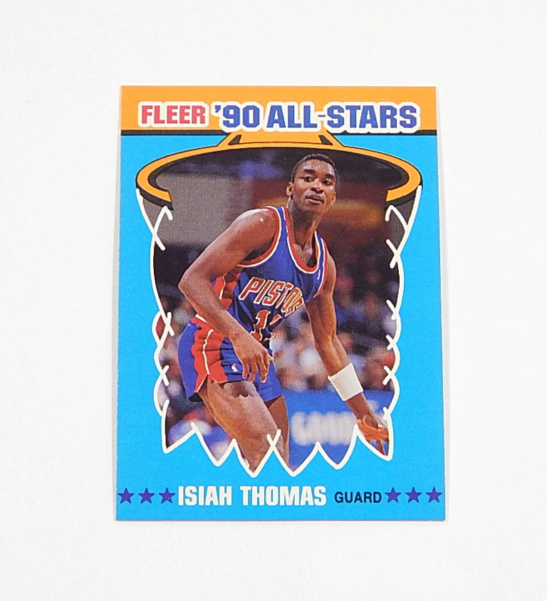 Lot of (100) 1990-91 Fleer All-Stars Isiah Thomas #6 Pistons Pic2