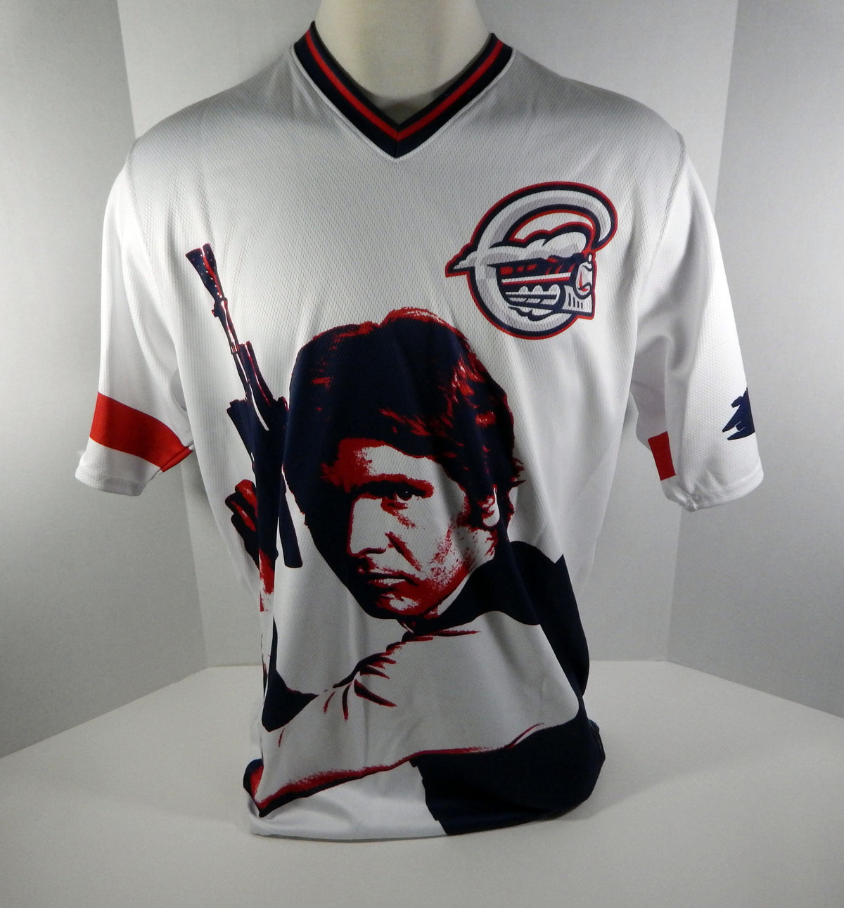 2018 Syracuse Chiefs Matt Reistter #12 Game Used Signed White Star Wars Jersey Pic2