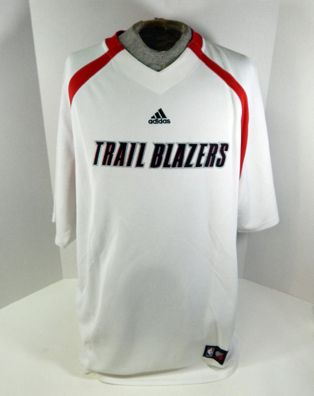 2000s Portland Trailblazers #1 Game Used White Shooting Shirt XL DP50689