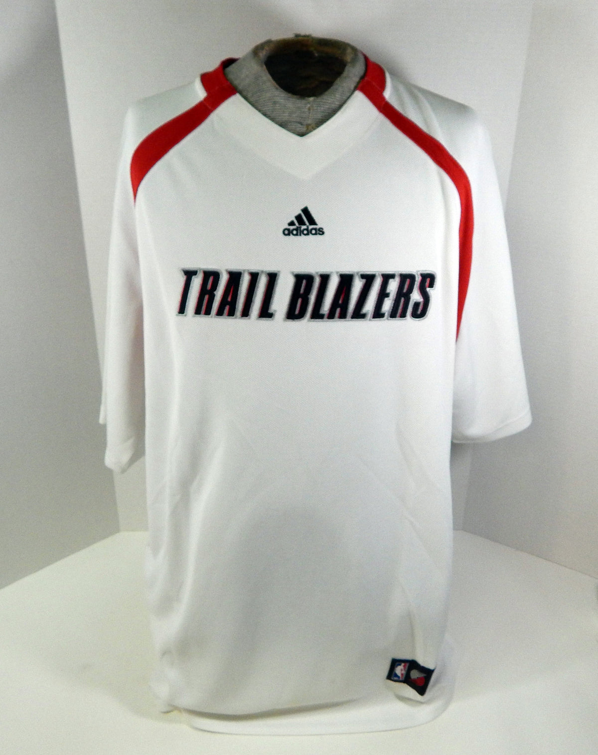 2000s Portland Trailblazers #1 Game Used White Shooting Shirt XL DP50689