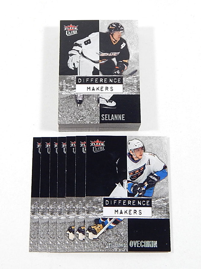 Lot of (38) 2007-08 Fleer Ultra Difference Makers Crosby Ovechkin