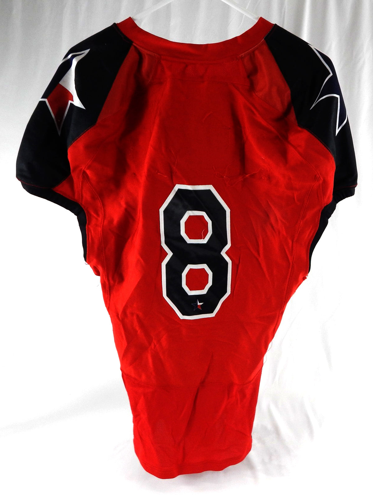2012 Texas Tech Red Raiders #8 Game Used Red Jersey Lone Star Football NP R 67 Pic2