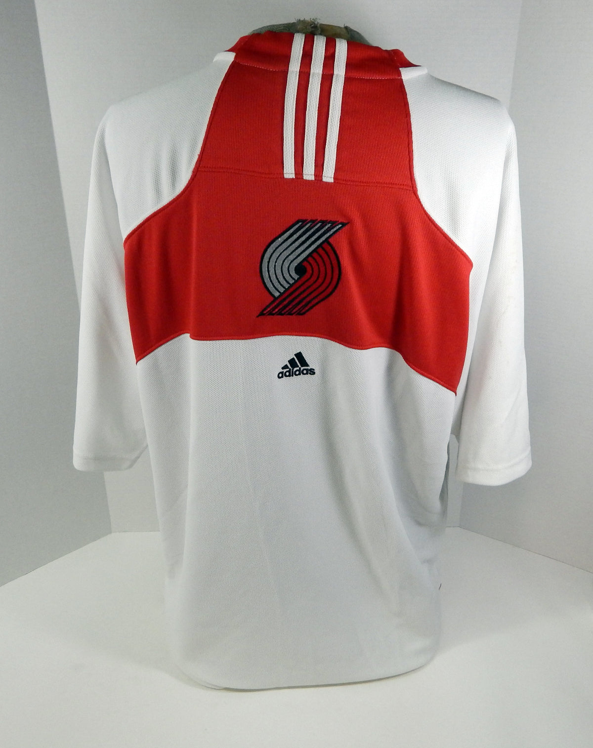 2000s Portland Trailblazers #1 Game Used White Shooting Shirt XL DP50689 Pic2