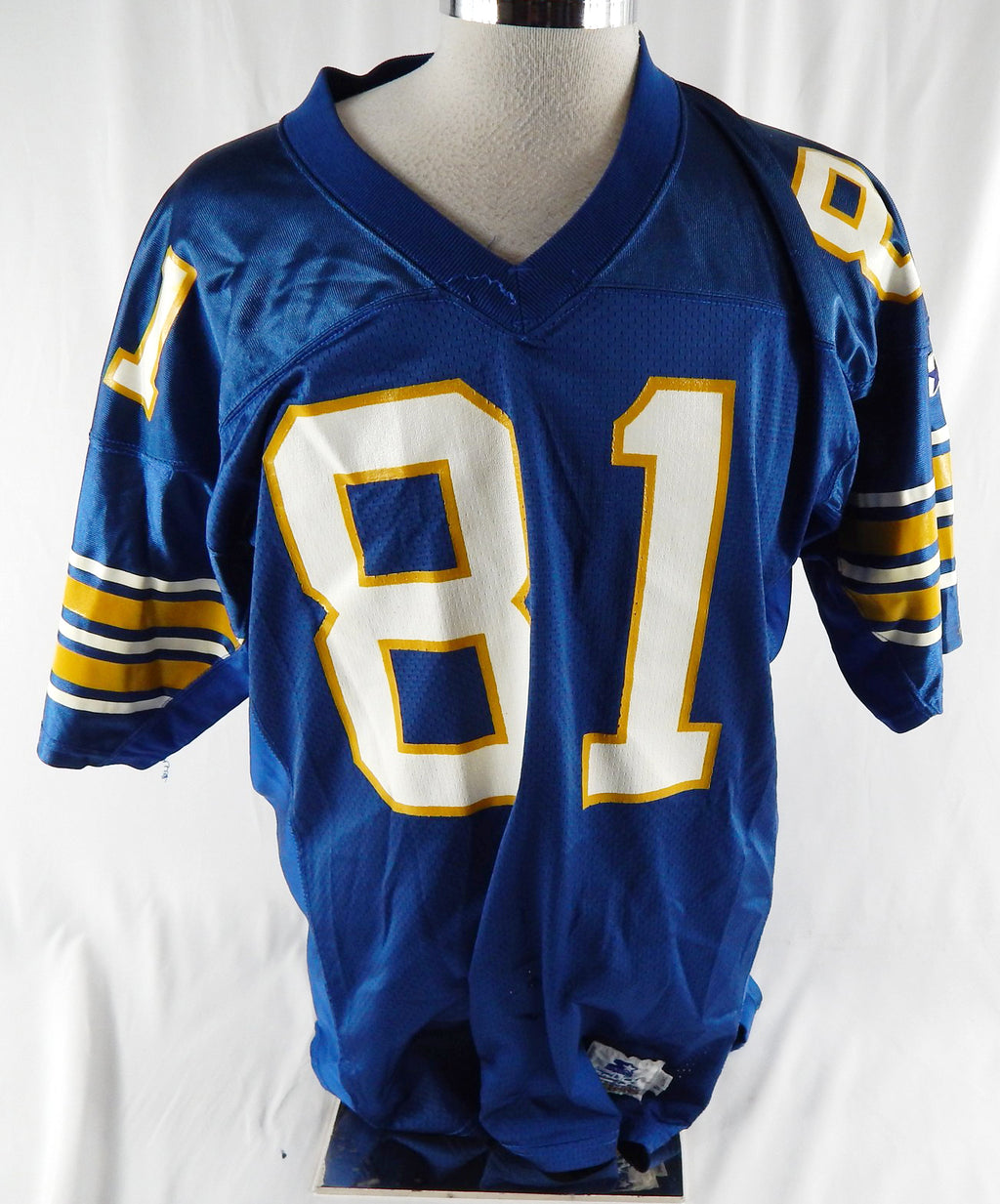 1995 Pittsburgh Panthers Keith Jackson #81 Game Used Navy Jersey 50 126