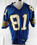 1995 Pittsburgh Panthers Keith Jackson #81 Game Used Navy Jersey 50 126