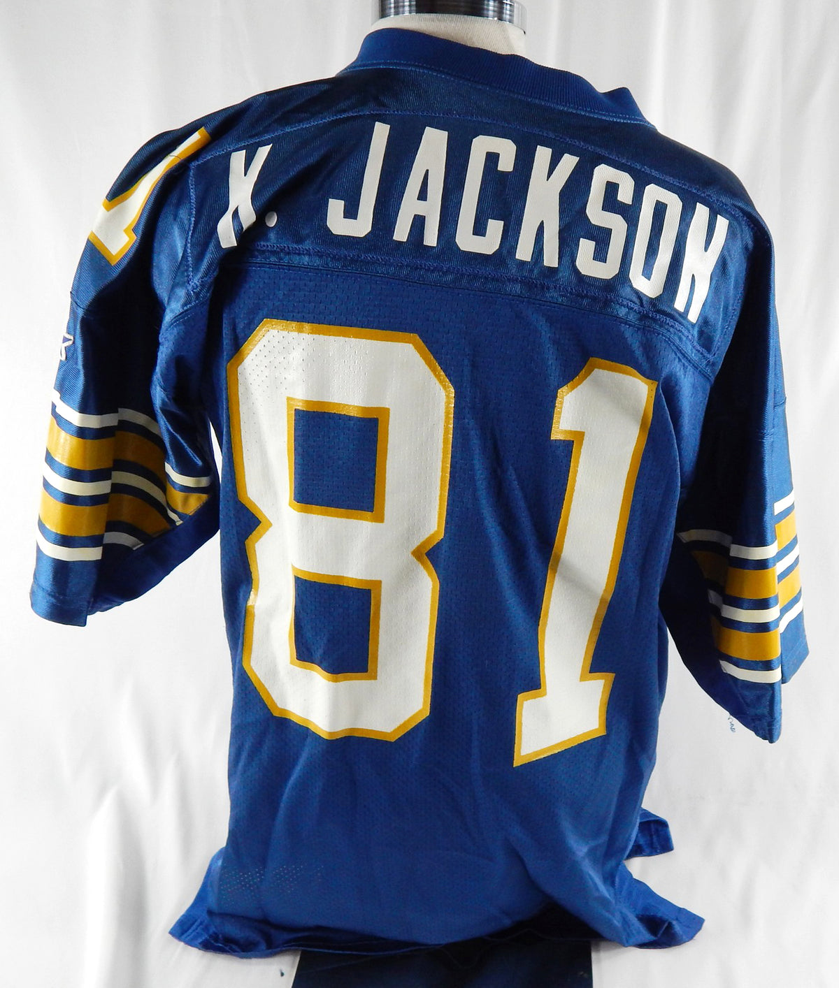 1995 Pittsburgh Panthers Keith Jackson #81 Game Used Navy Jersey 50 126 Pic2