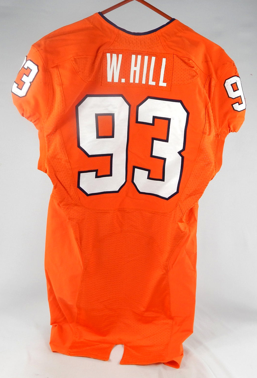 2012 Virginia Cavaliers Will Hill #93 Game Used Orange Jersey 42 130