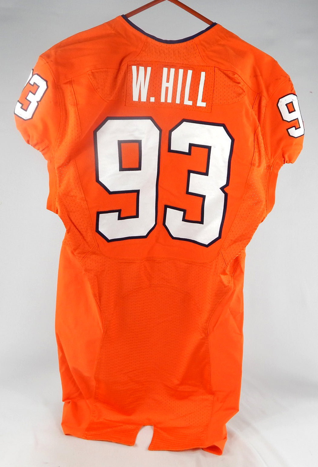 2012 Virginia Cavaliers Will Hill #93 Game Used Orange Jersey 42 130