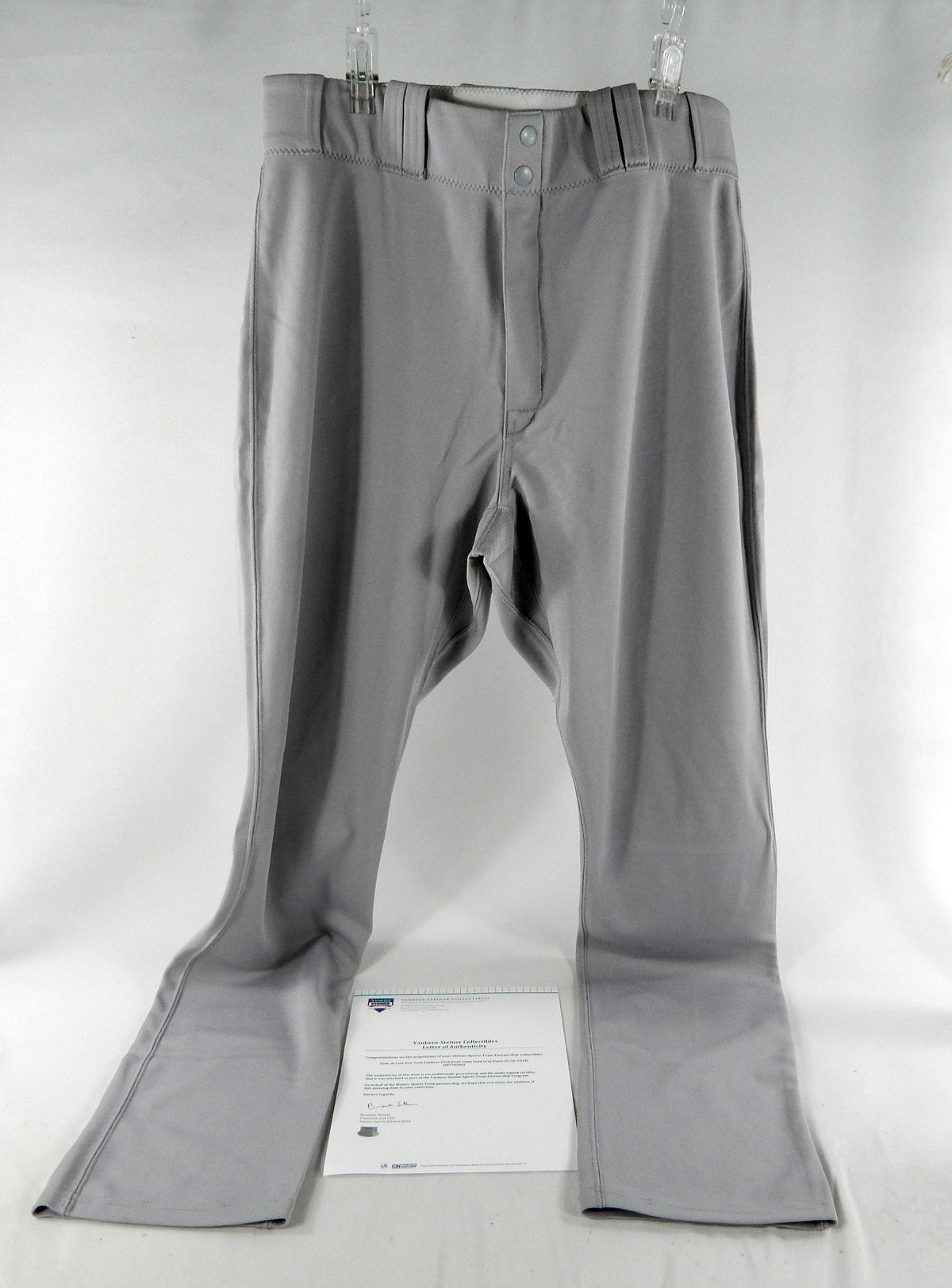 2017 New York Yankees AJ Cole #67 Game Used Grey Pants 38-44-37 DP69858