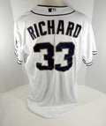 2012 San Diego Padres Clayton Richard #33 Game Issued White Jersey