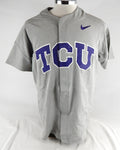 2017 Texas Christian TCU Horned Frogs Blank Game Issued Grey Jersey Baseball L 1